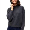 VERO MODA Maglione in Maglia VMLEAF Pullover Melange Grigio Scuro-5