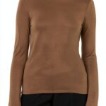 VERO MODA Vmrosa LS Highneck Top Jrs Noos Maglietta a Maniche Lunghe Donna (Pacco da 1)-0
