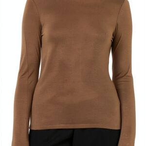 VERO MODA Vmrosa LS Highneck Top Jrs Noos Maglietta a Maniche Lunghe Donna (Pacco da 1)-0