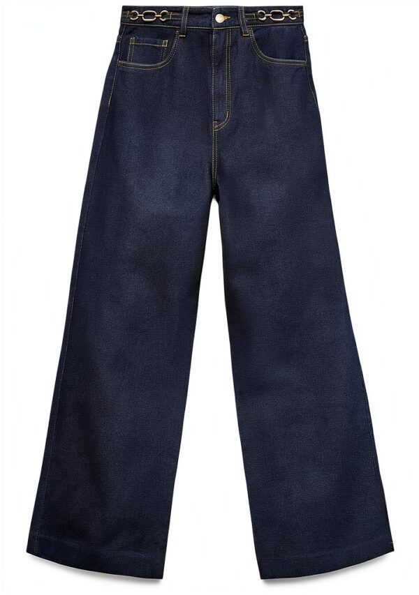 Jeans donna Vero Moda VMKathy HR Wide Blu Jeans Scuro 27W-30L-0