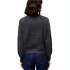 VERO MODA Maglione in Maglia VMLEAF Pullover Melange Grigio Scuro-3
