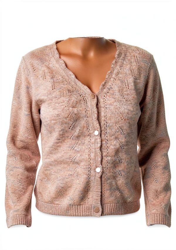 Cardigan Vero Moda donna con scollo a V, finitura argentea, 190 g-4