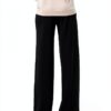 Pantaloni donna VERO MODA Vmberlin Zamira MW Wide Noos nero e torba-2