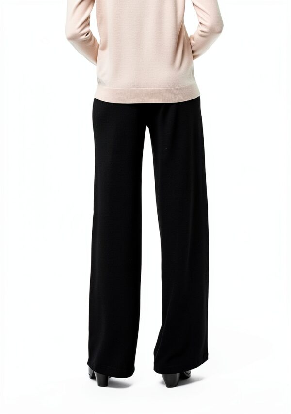 Pantaloni donna VERO MODA Vmberlin Zamira MW Wide Noos nero e torba-2