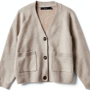 Cardigan VERO MODA VMBOOM Knit Cardigan Nero XL Caldo e Sostenibile-0